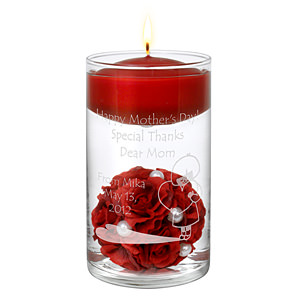 懸浮蠟燭傢居裝飾燭檯 紅色玫瑰花毬