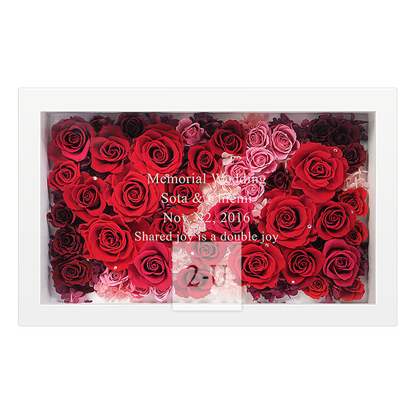 豪華玫瑰保鮮花立體花框 花團錦簇