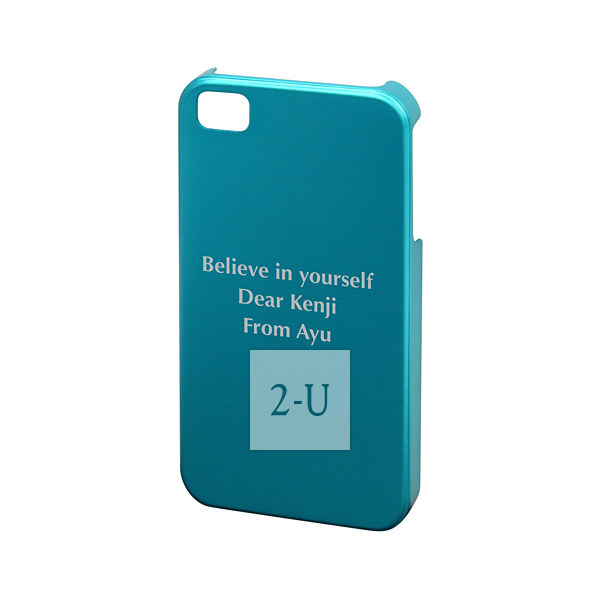 iPhone 4/4S 手機殼 diy 鋁機身外殼 藍色
