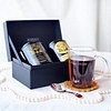 法國mariage 紅茶禮盒配個性定製刻字玻璃杯 套裝