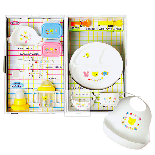 MIKI HOUSE 嬰幼兒餐具2段大套裝