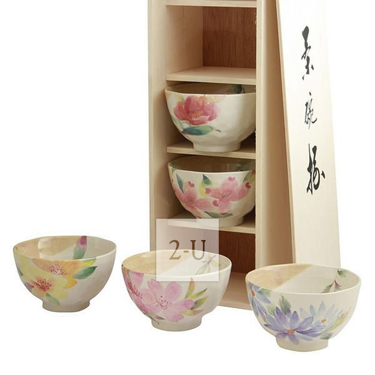 花香 5色花碗套裝