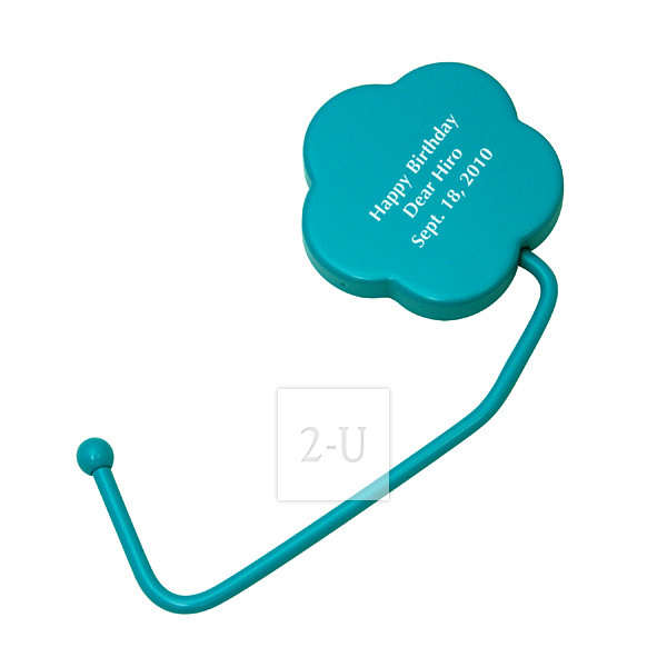 藍色花形提包掛鉤