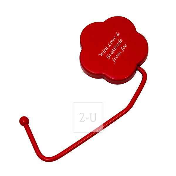 紅色花形提包掛鉤