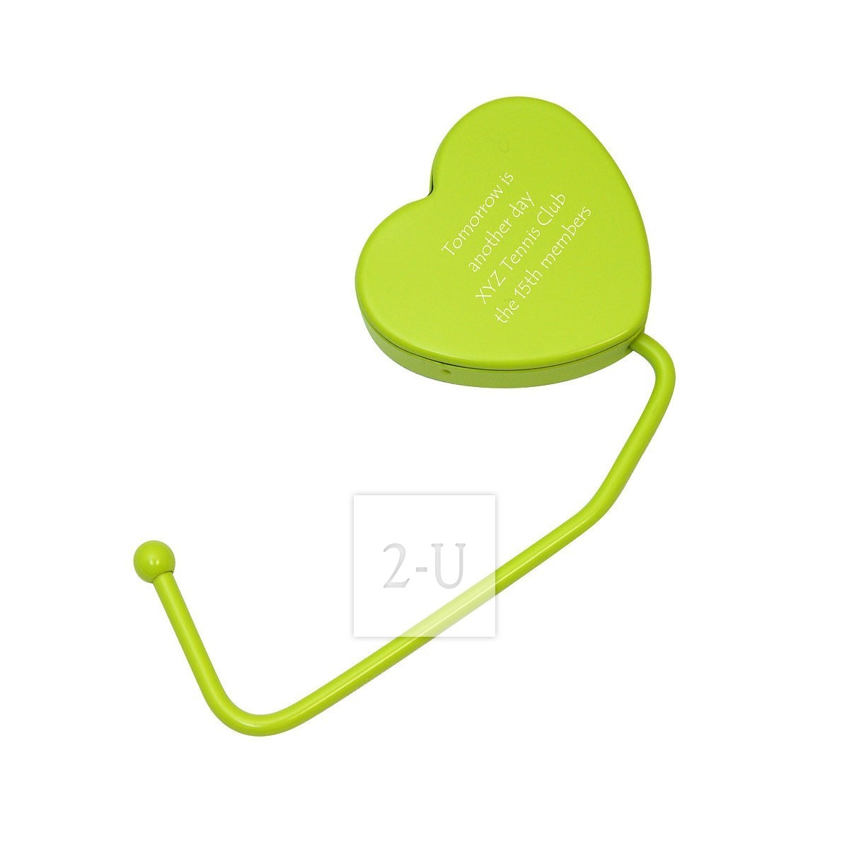 心形提包掛鉤 綠色