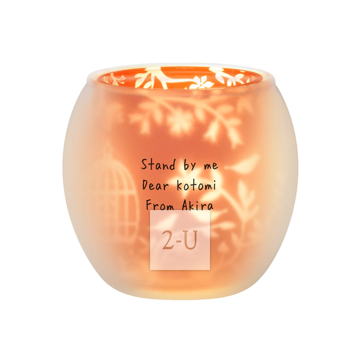 創意蠟燭雙層鏇轉燭檯 鳥語花香