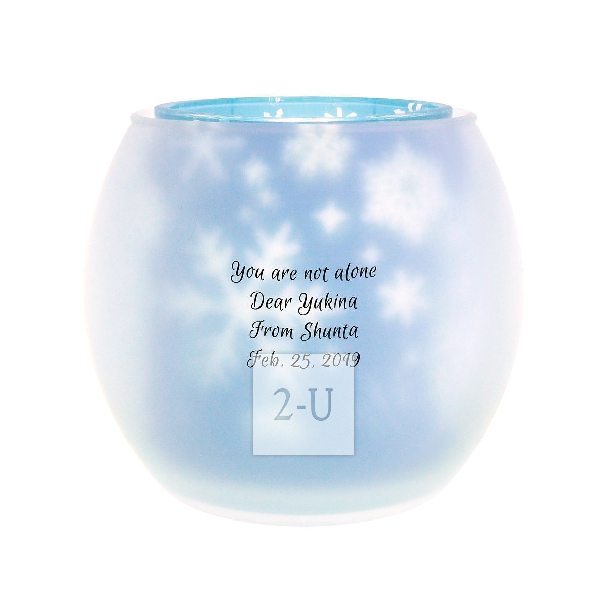 創意蠟燭雙層鏇轉燭檯 夢幻雪