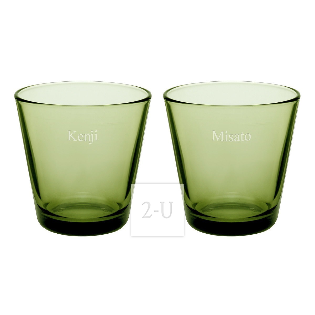 芬蘭伊塔拉 iittala 牌 Kartio 係列苔綠色坦佈勒對杯