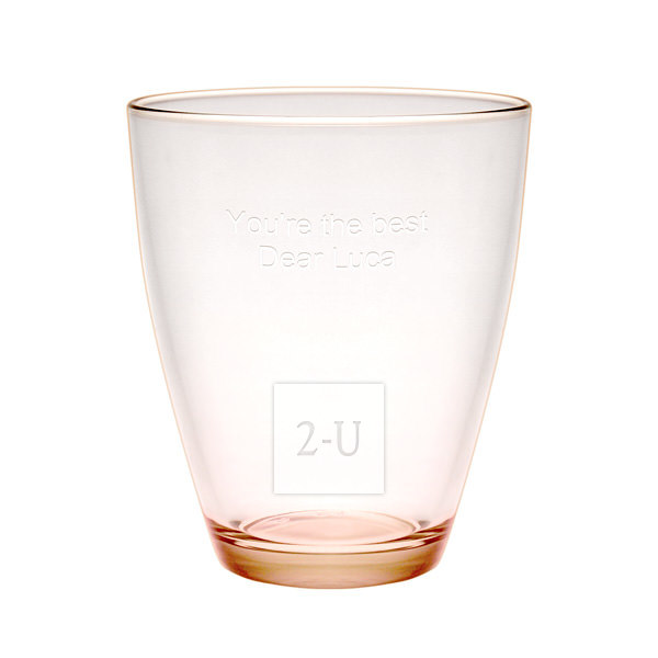 淡橙色意大利 Zeno 係列 Rock 水杯