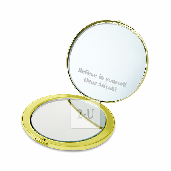 Xssus 係列金色圓形化妝鏡