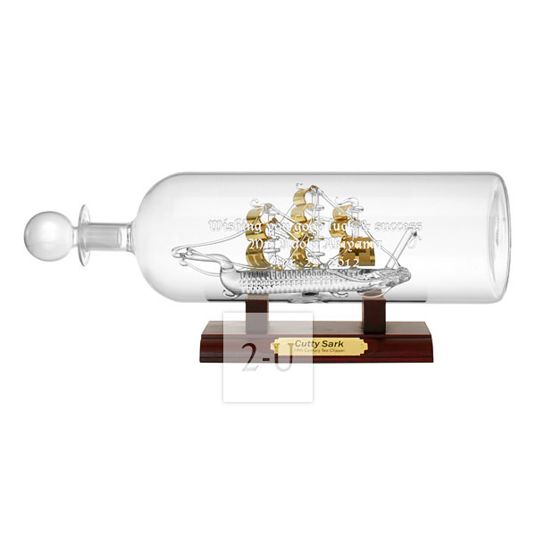 Mayflower Glass 一帆風順手工藝朮玻璃瓶擺件 快船 Cutty Sark 號