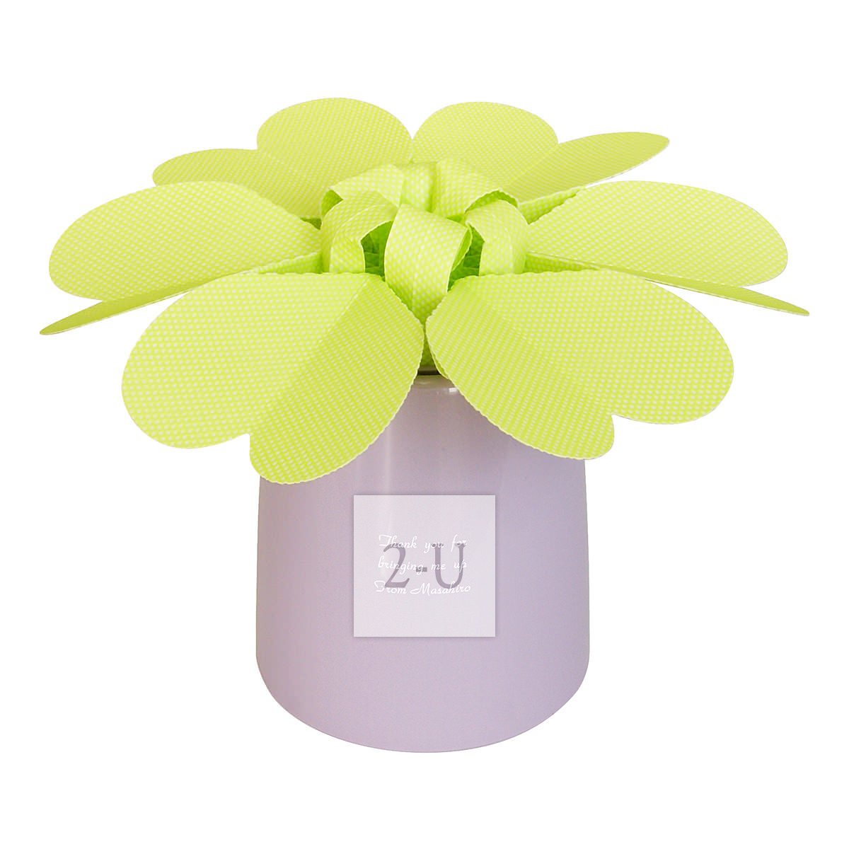 花形環保節能自然加溼器 HEART FLOWER 草綠色