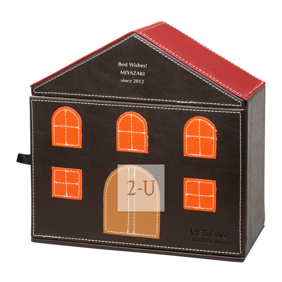 溫馨之傢房子鑰匙收納盒 棕色W