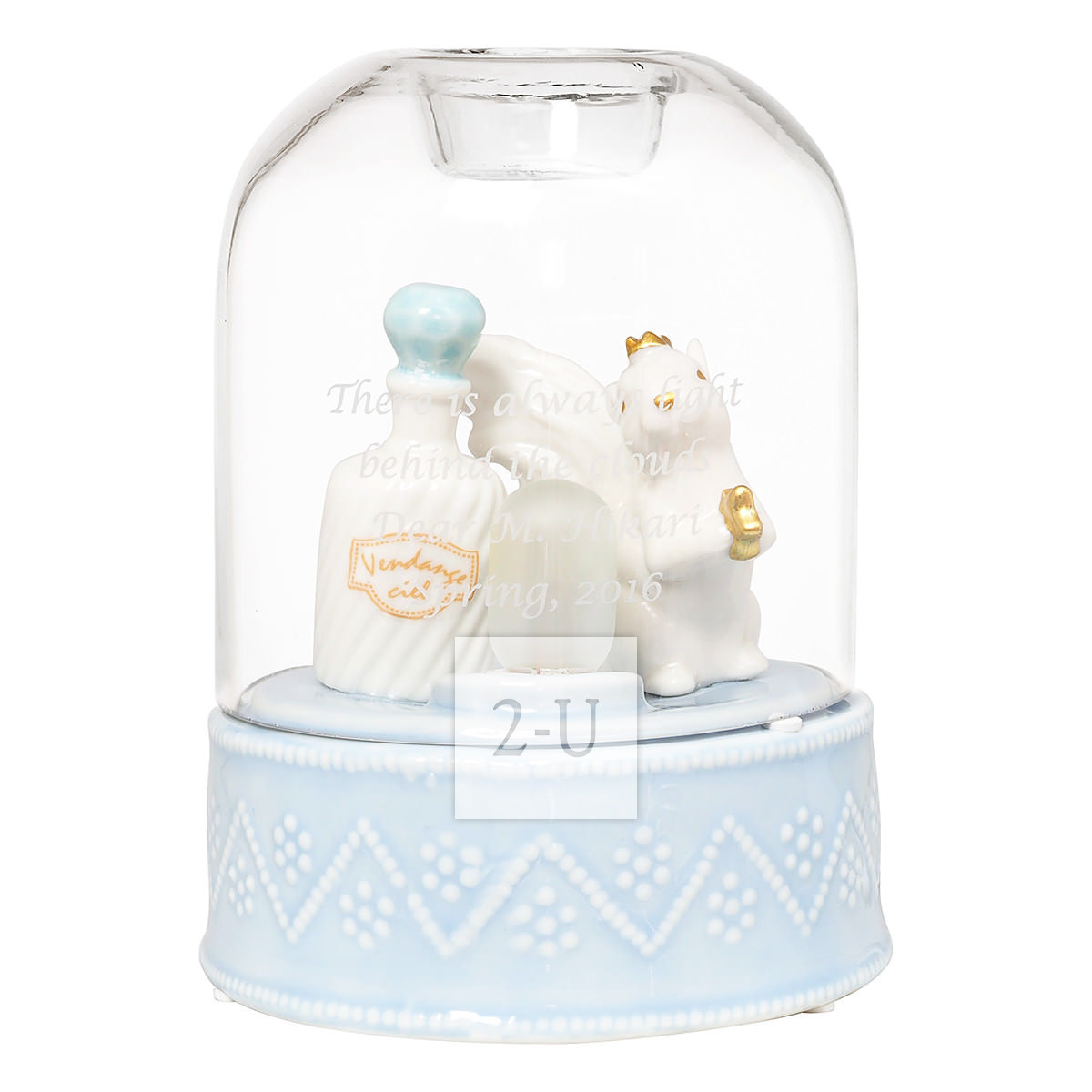 香薰精油燈 香水瓶和小鬆鼠