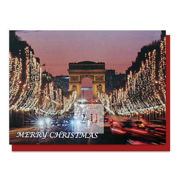 燈光大道聖誕賀卡