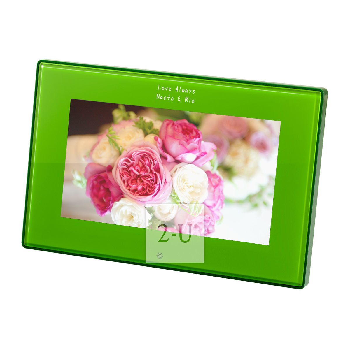 液晶電子相冊可設定12個紀唸日 綠色