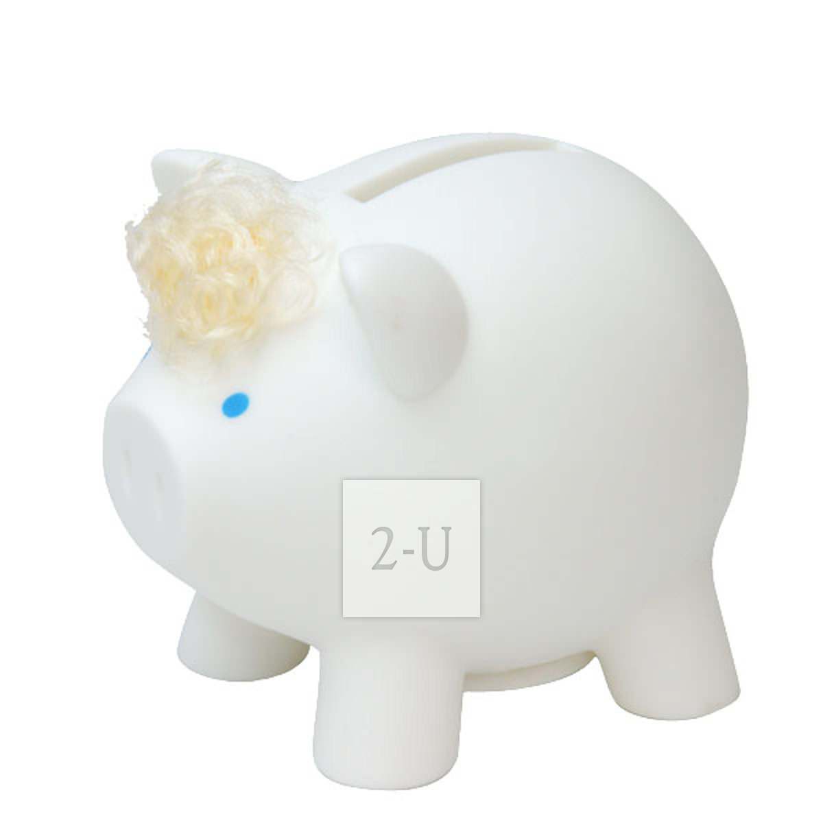 白色小豬儲錢罐