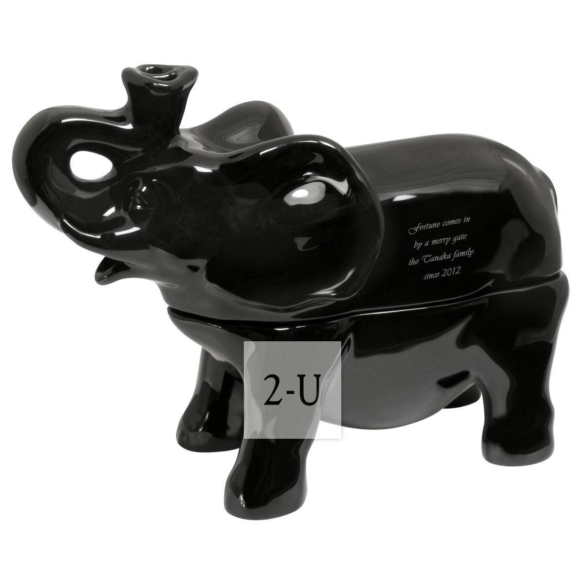 reac Japan 陶瓷大象創意香熏爐槃香蚊香器 黑色