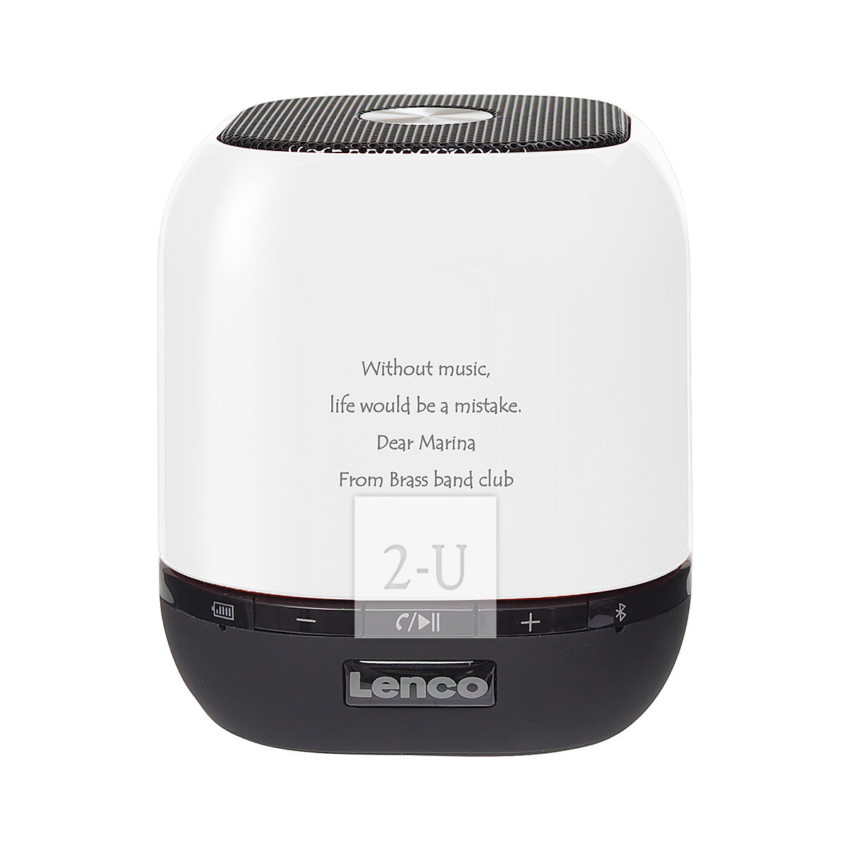 輕便迷妳掌心藍牙音箱 白色