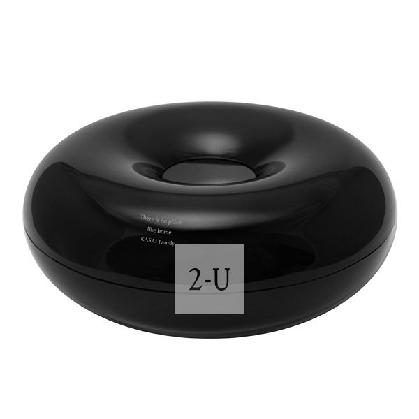 麥圈形紙巾盒 黑色