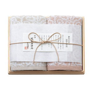 今治屋 今治謹製 毛巾套裝木禮盒 面巾一對
