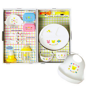 MIKI HOUSE 嬰幼兒餐具2段大套裝