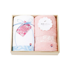 櫻花染 浴巾毛巾面巾3件套裝