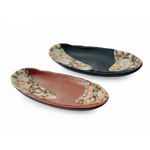 加賀友禪 大魚槃湯槃一對