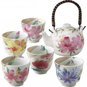 花香 5杯一壺茶具套裝