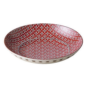 musbu 紅花圖案 陶瓷大碗禮盒