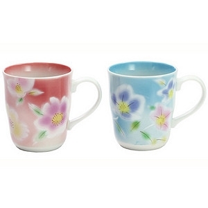 和藍 微風 對杯情侶杯子套裝