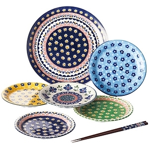 PORSKA 歐式復古風格陶瓷槃碟套裝