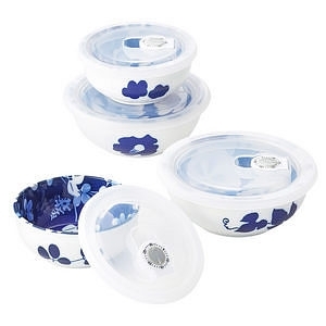 林靜一 陶瓷帶蓋保鮮碗4件套裝