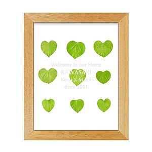 心形葉立體藝朮畫框