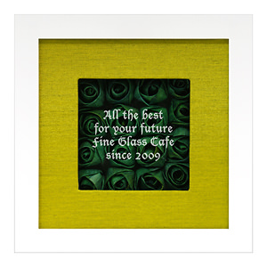 綠玫瑰立體畫框