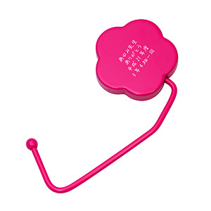 桃紅色花形提包掛鉤