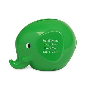 Fantti 大象存錢罐撲滿 S 綠色