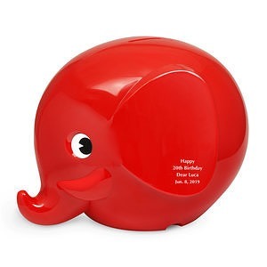 Fantti 大象存錢罐撲滿 L 紅色