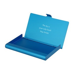 鋁製名片盒 藍色
