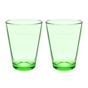 芬蘭伊塔拉 iittala Kartio 係列蘋果綠色海波對杯