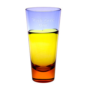 SUGAHARA 7盎司琥珀色平底玻璃杯