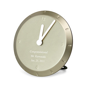 淺銅色團團圓圓小鬧鐘