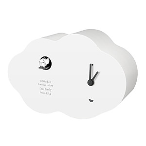 酷 Coo 小鳥跳齣報時鬧鐘 白色