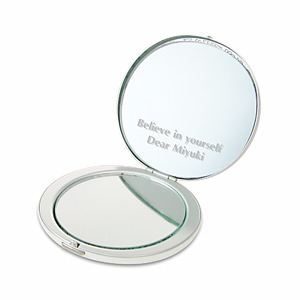 Xssus 係列銀色圓形化妝鏡