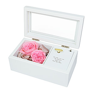 保鮮花音樂盒 大粉色玫瑰經典款