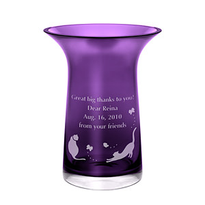 德國 Rosenthal Filigran 高級紫色花瓶