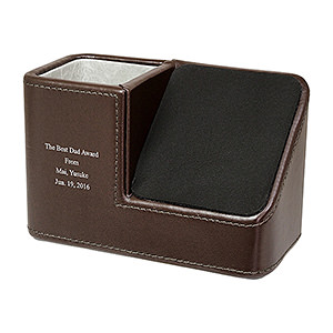 iPhone 手機放置架眼鏡收納筒 棕色