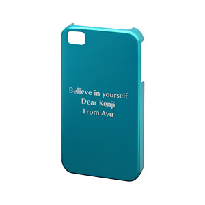 iPhone 4/4S 手機殼 diy 鋁機身外殼 藍色