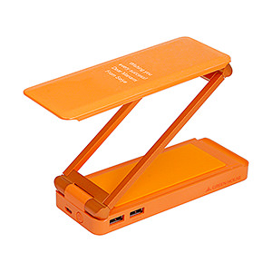 多功能摺疊式充電檯燈 手機 iPhone / 平闆電腦充電器 橙色