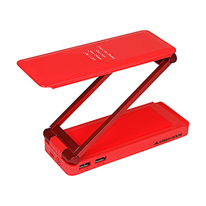 多功能摺疊式充電檯燈 手機 iPhone / 平闆電腦充電器 紅色